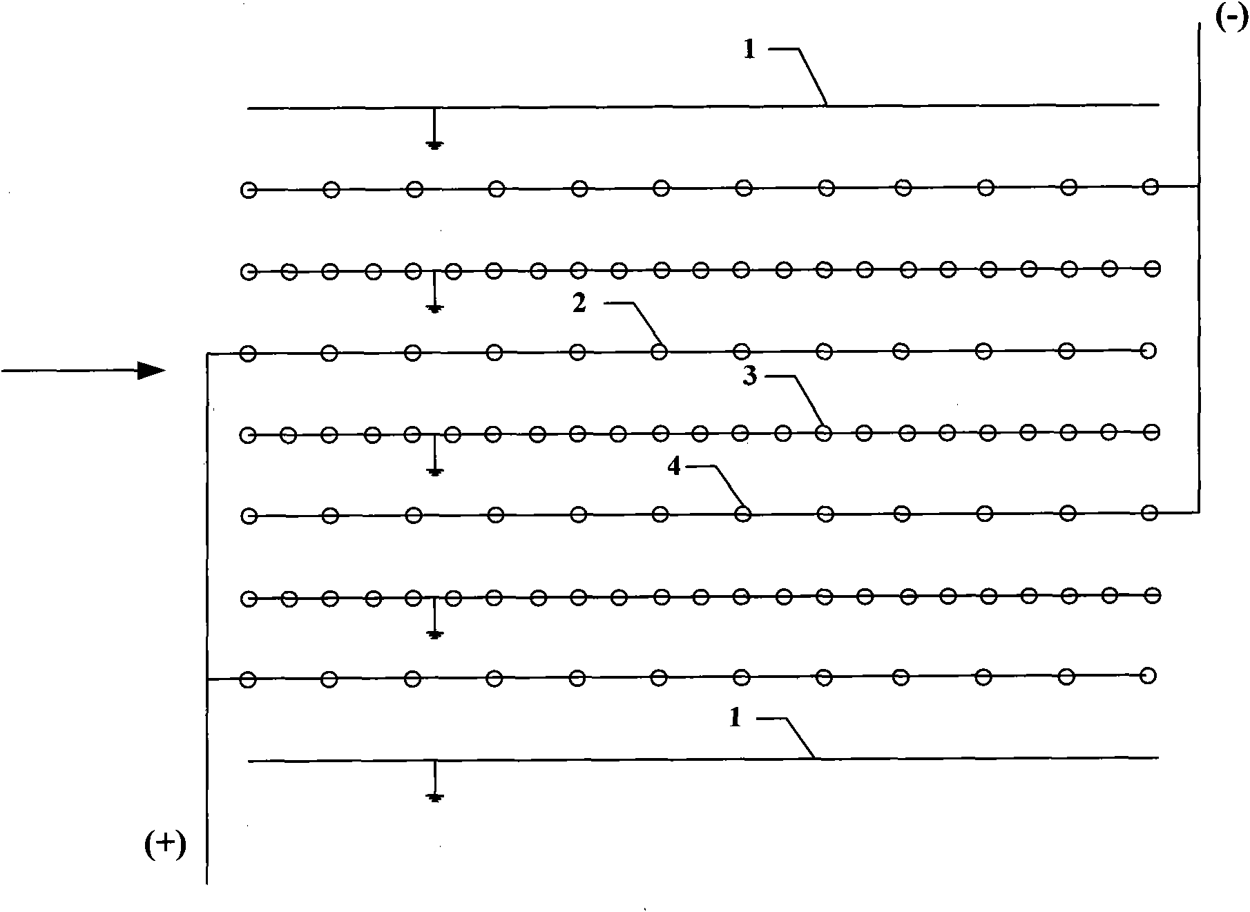 Partition-free bipolar electrostatic particle coagulator