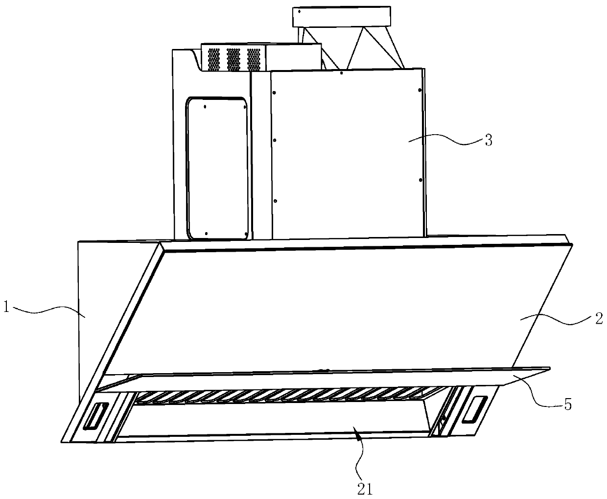 Low-suction range hood