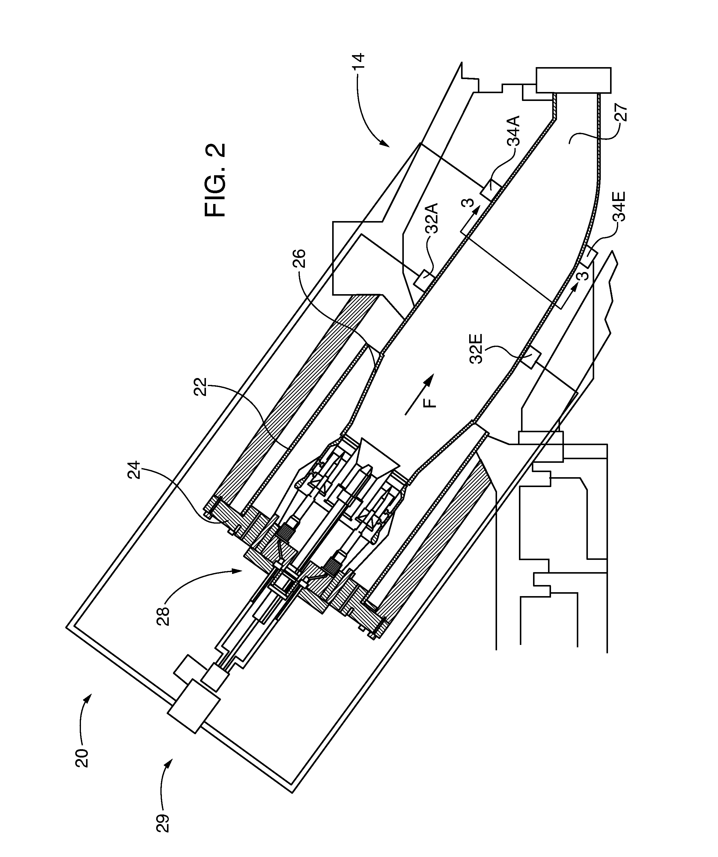 Parameter distribution mapping in a gas turbine engine