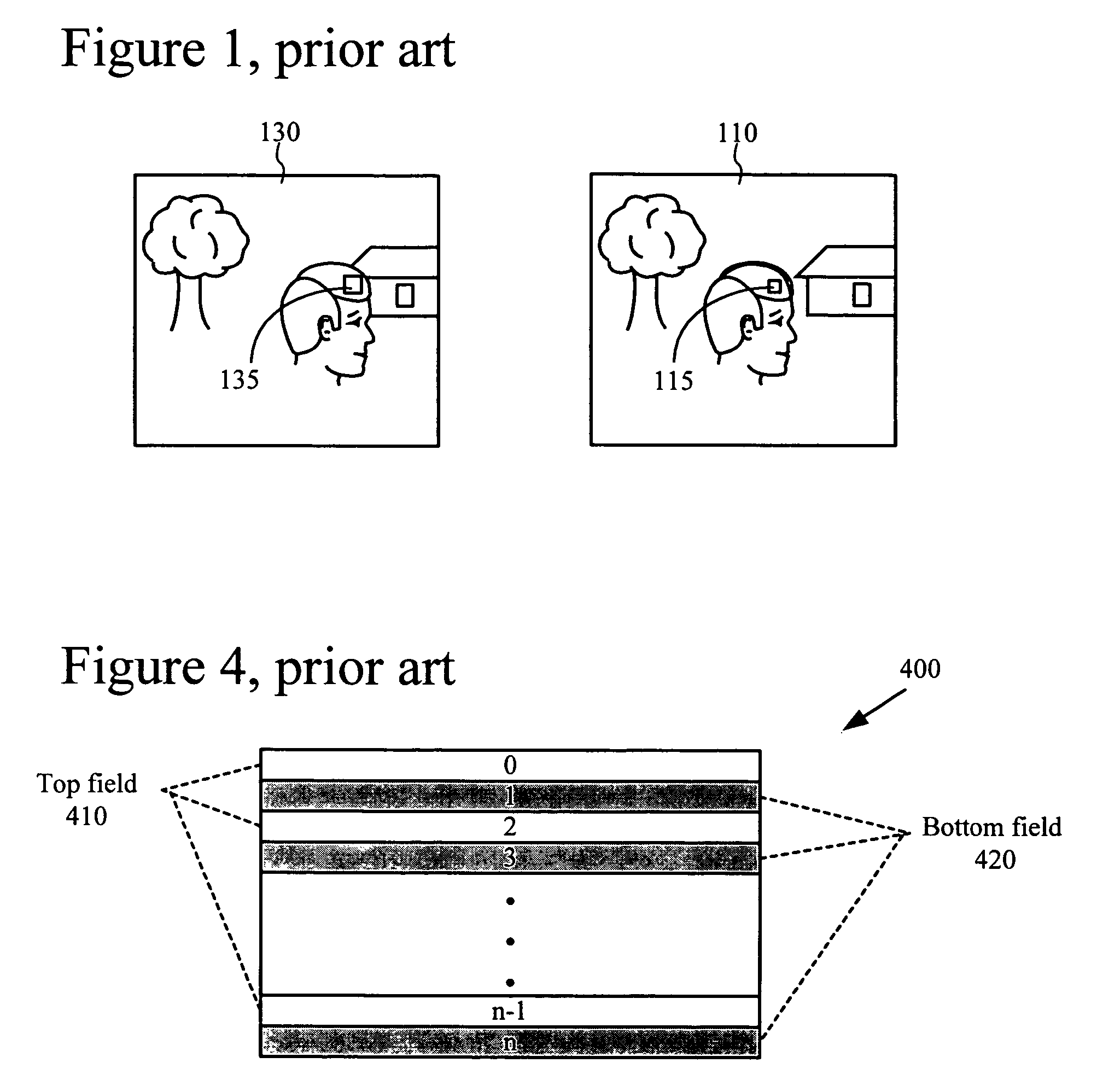 Intensity estimation/compensation for interlaced forward-predicted fields