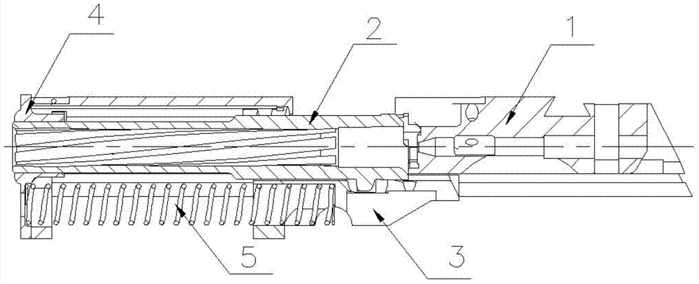 A Spiral Rotary Rigid Locking Mechanism of a Pistol