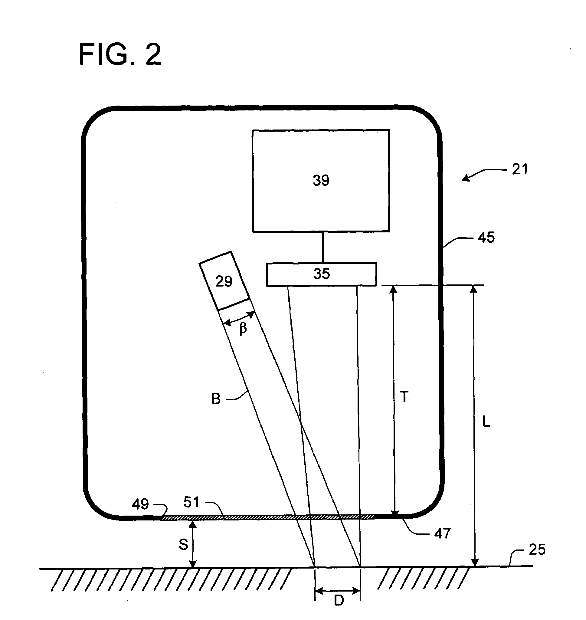 Data input device and method for detecting an off-surface condition by a laser speckle size characteristic