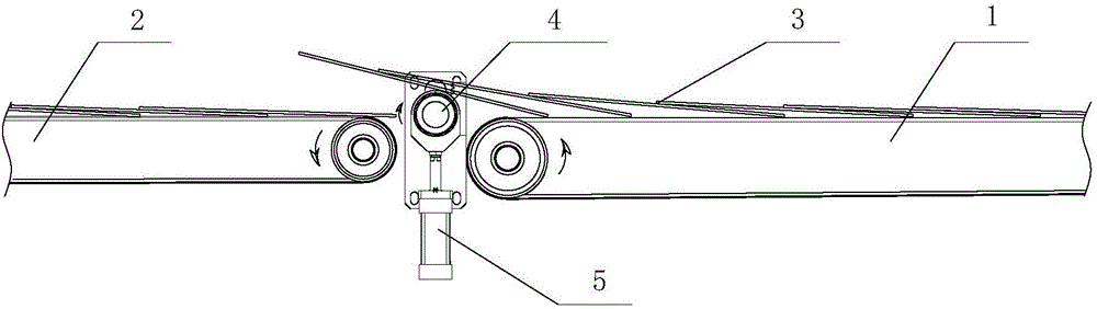 Batching device and method applied to conveying mechanism of stacking machine