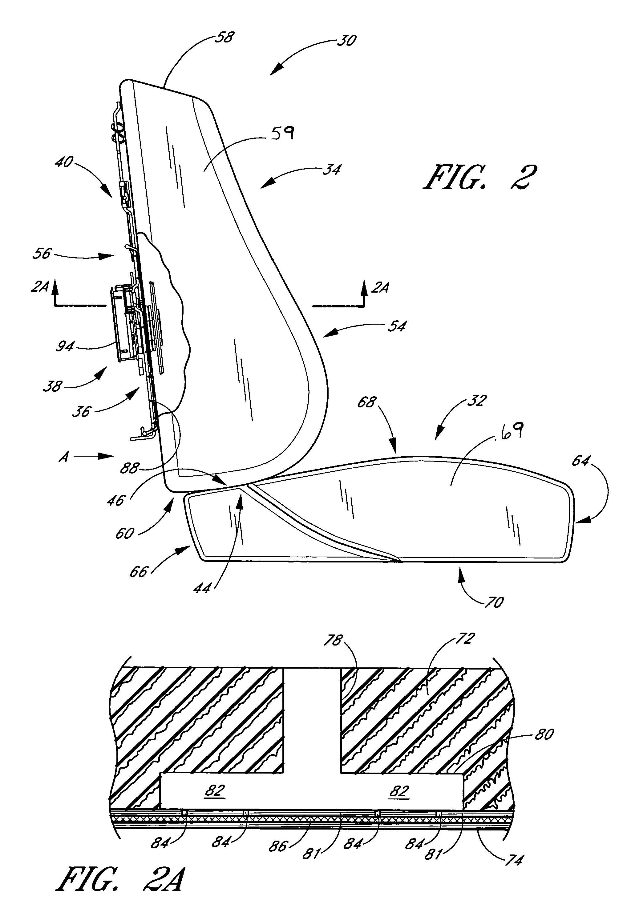 Apparatus for providing fluid through a vehicle seat