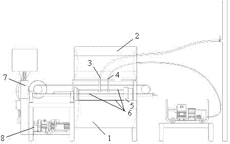 Full-automatic omnibearing rubber roller cleaning device