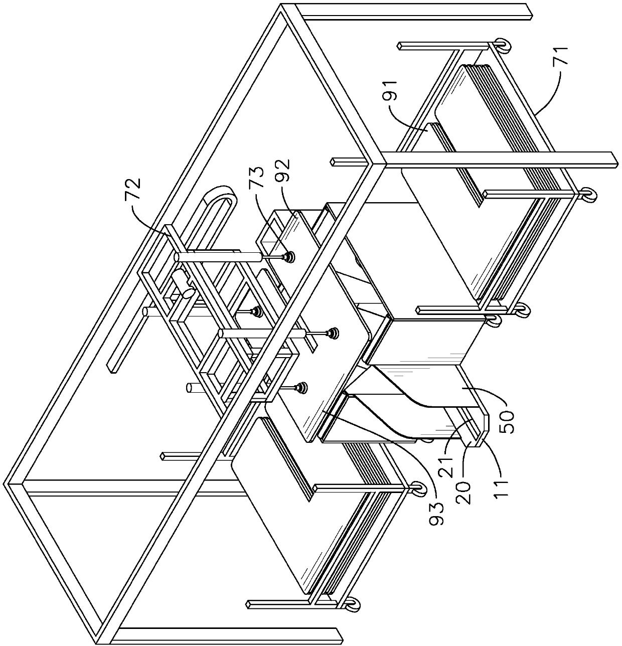 Automatic folding device, automatic folding assembly and automatic folding method for automobile floor mat