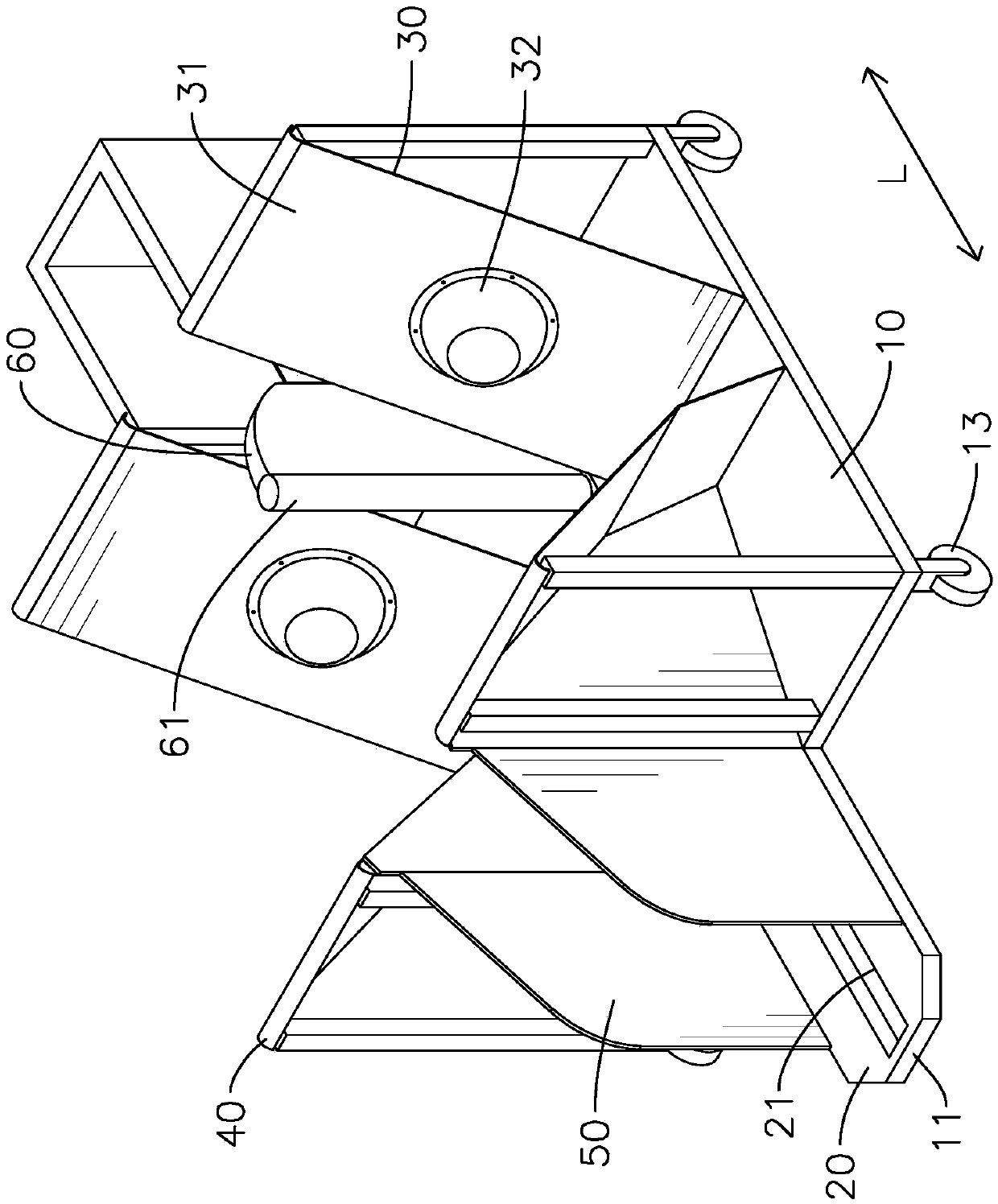 Automatic folding device, automatic folding assembly and automatic folding method for automobile floor mat