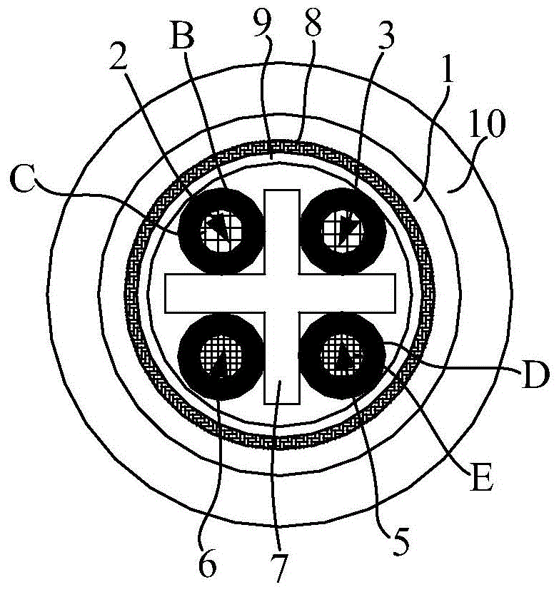 Power signal composite cable