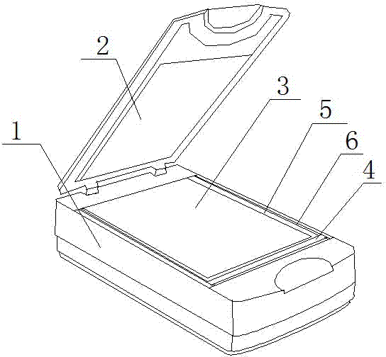 Scanner with cleaning device