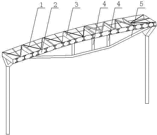 Long-span prestressed tension string beam and its construction method