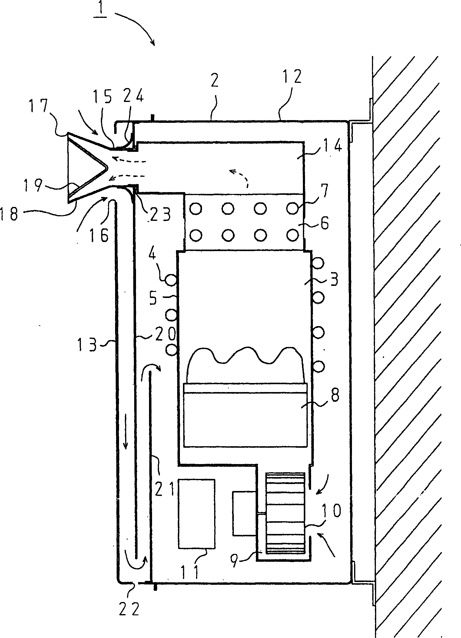 Outside external burner