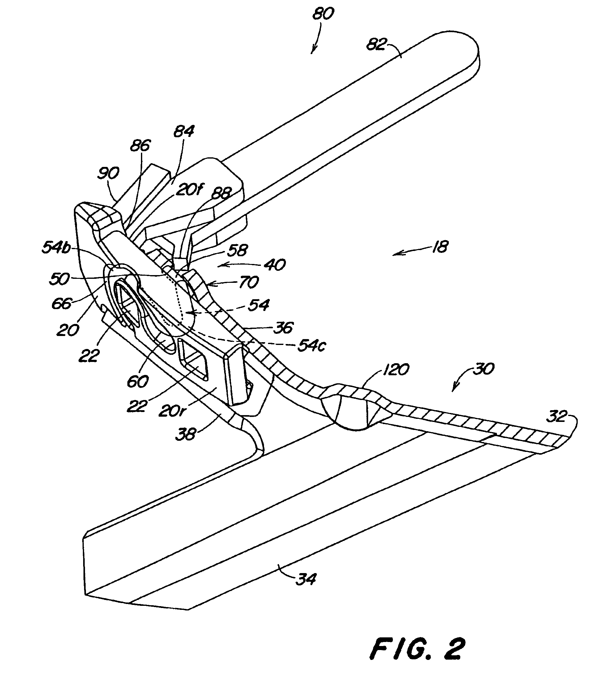 Knock-on sweep structure and tools therefor