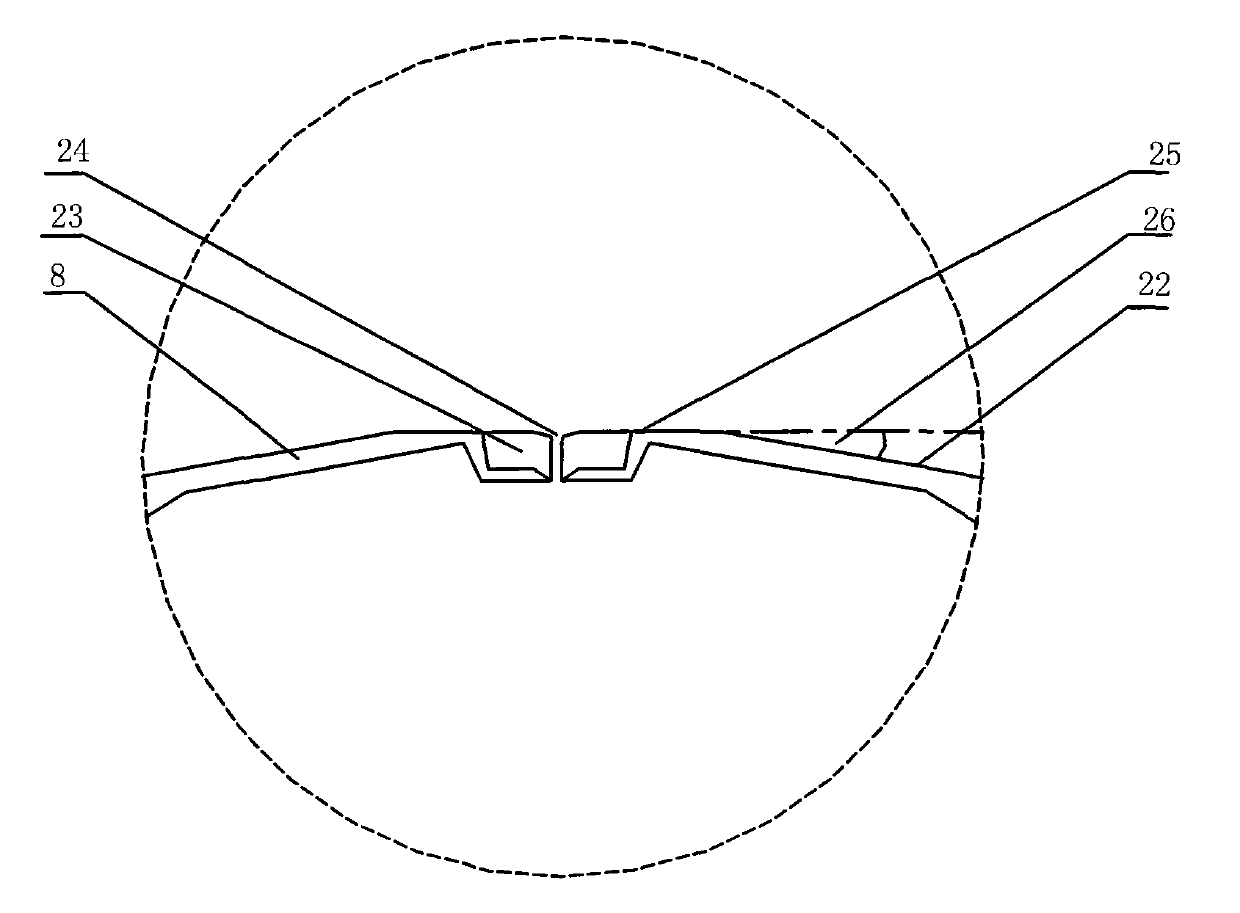 Leveling device of inclined disc type