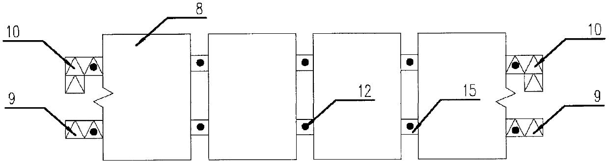 Overhead photovoltaic power station with assembly type flexible connection