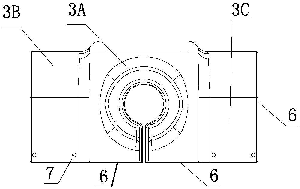 Double-armed type bird repelling shield applied to high-voltage overhead line pole