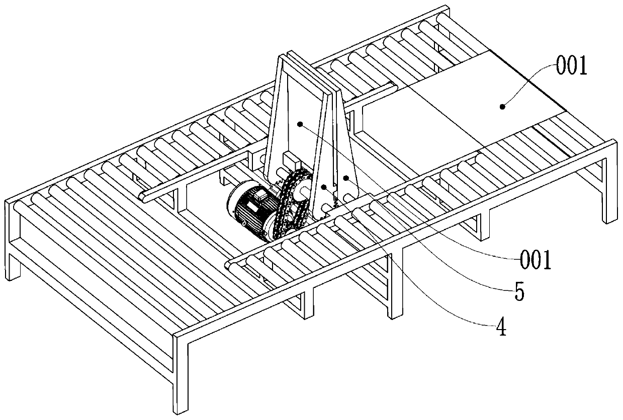 Board turnover device