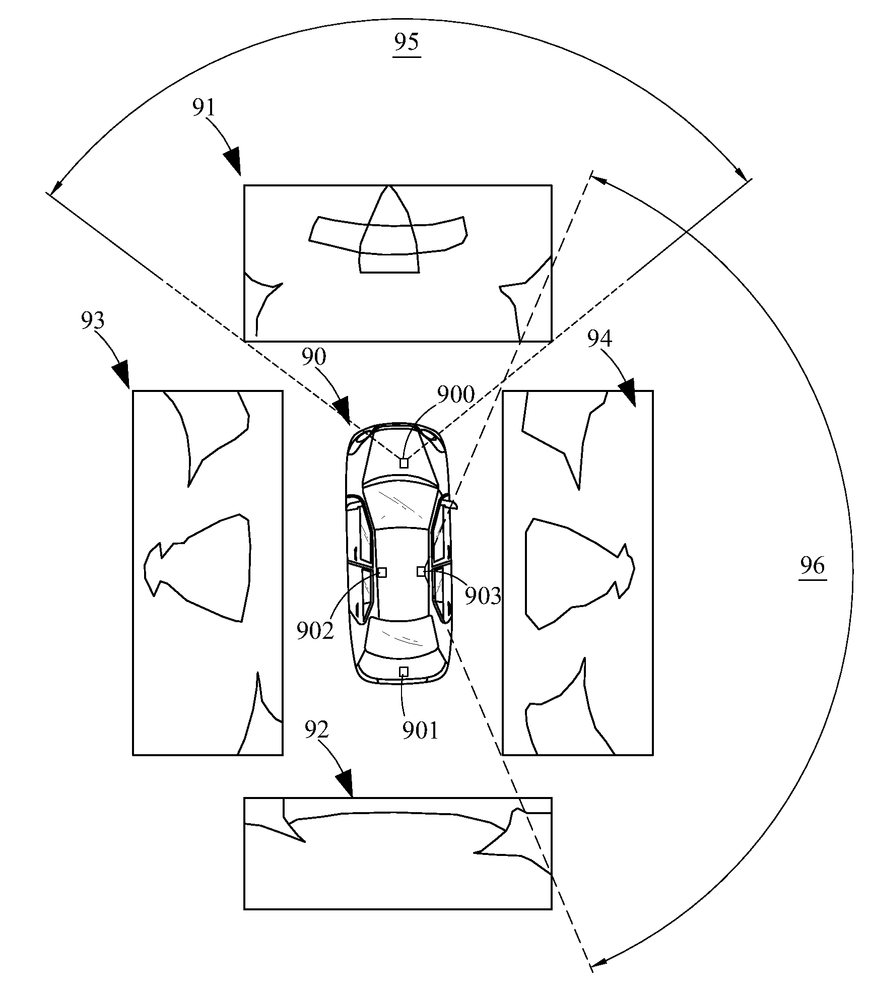 Method and system for forming surrounding seamless bird-view image