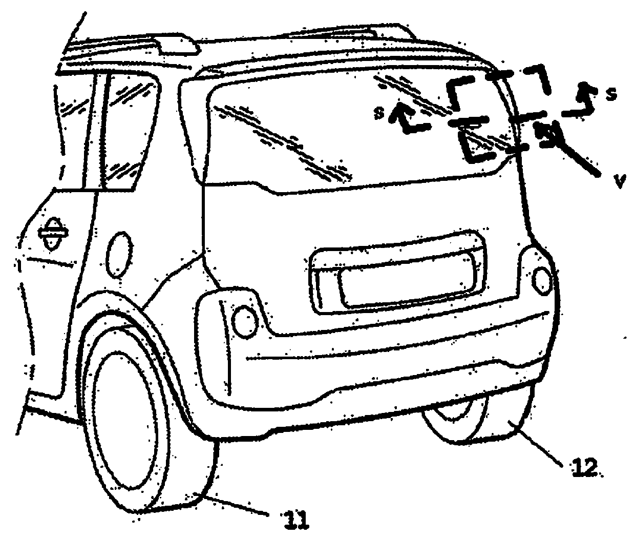 Motor vehicle tail gate panel and motor vehicle having the panel