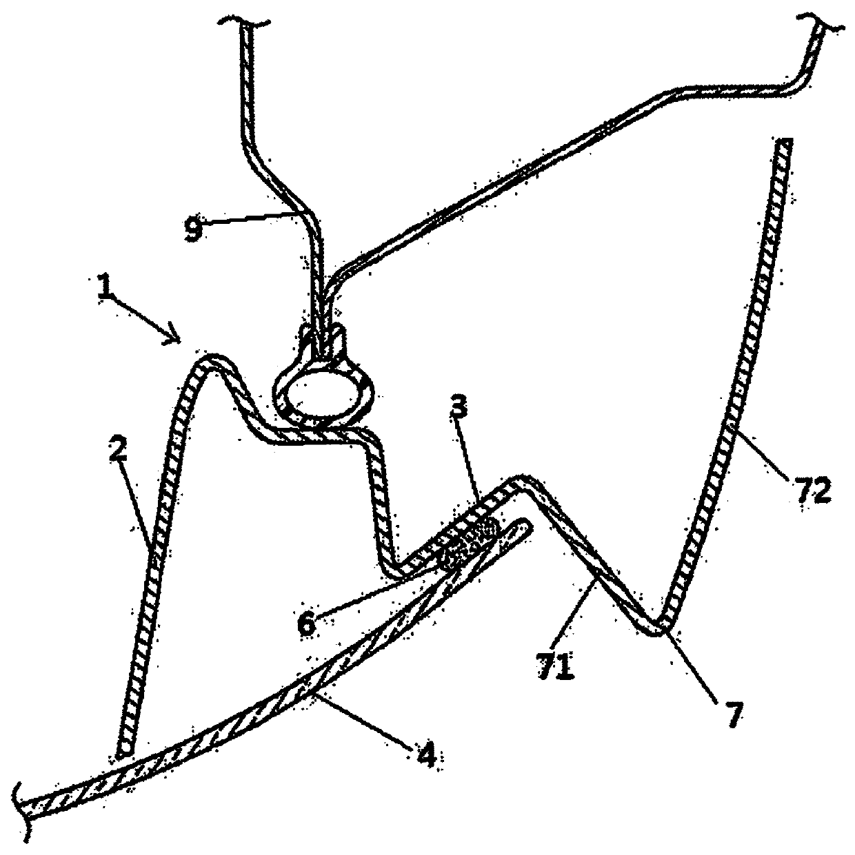 Motor vehicle tail gate panel and motor vehicle having the panel