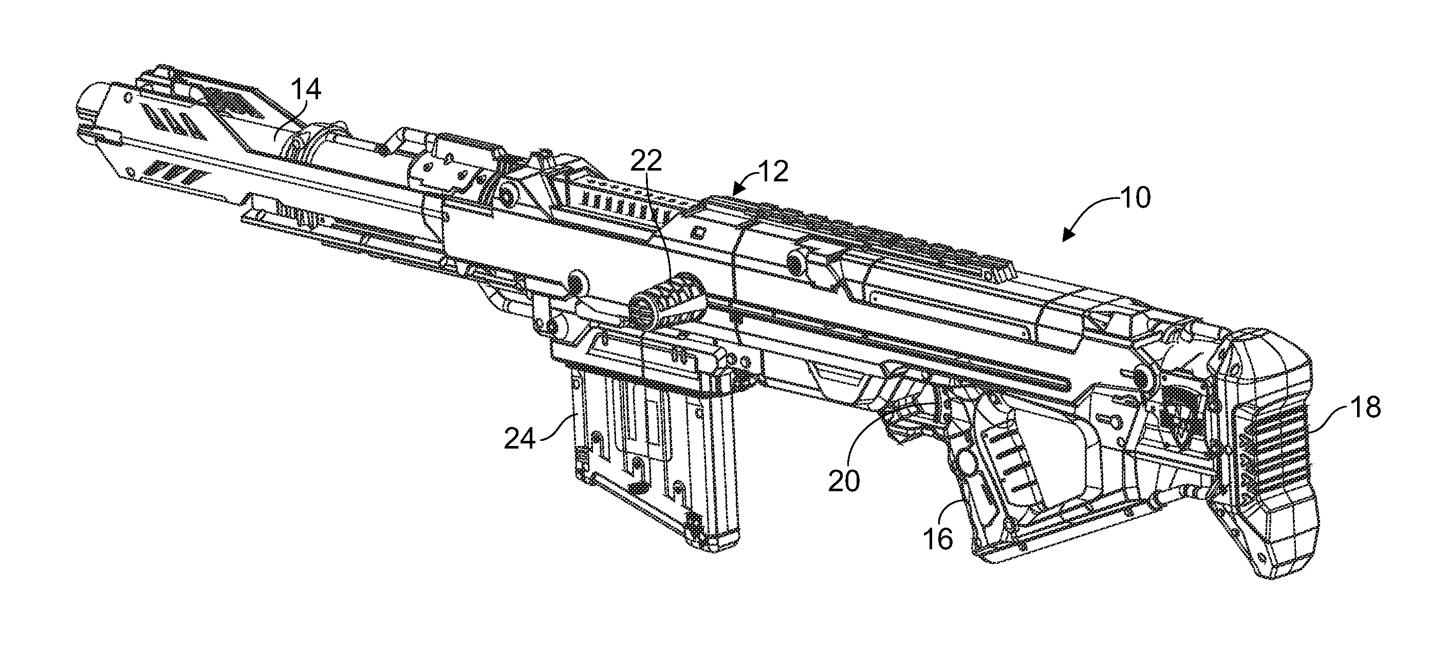 Toy launch apparatus with dart magazine and automatically retracting dart tube