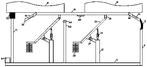 A sintering machine bellows end sealing device and its control method