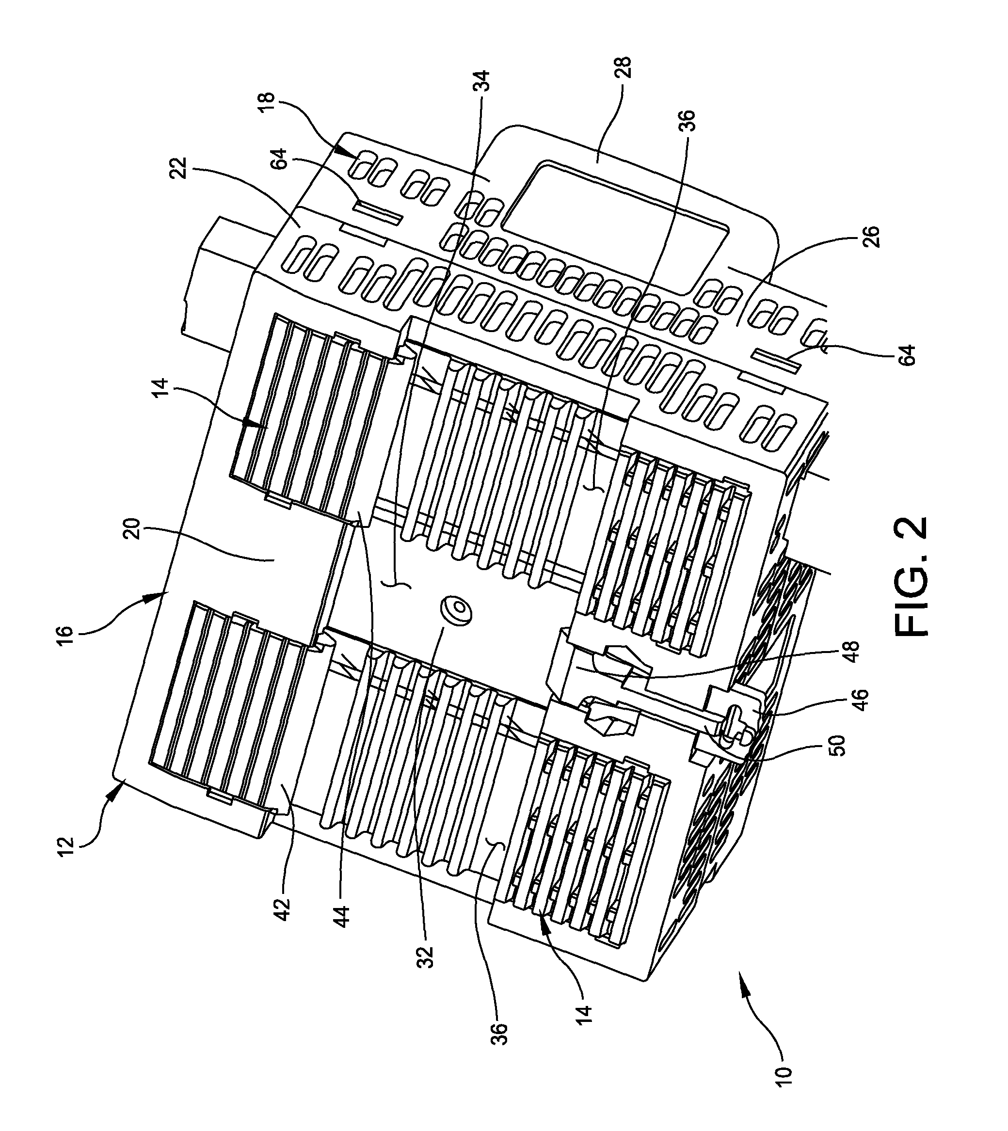 Method and apparatus for increasing heat dissipation capacity of a din rail mounted enclosure