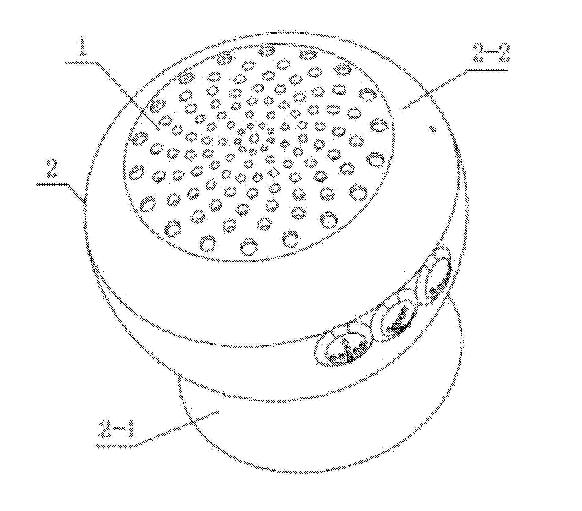 Battery-powered sound device with mounting element made of vibration absorbing material