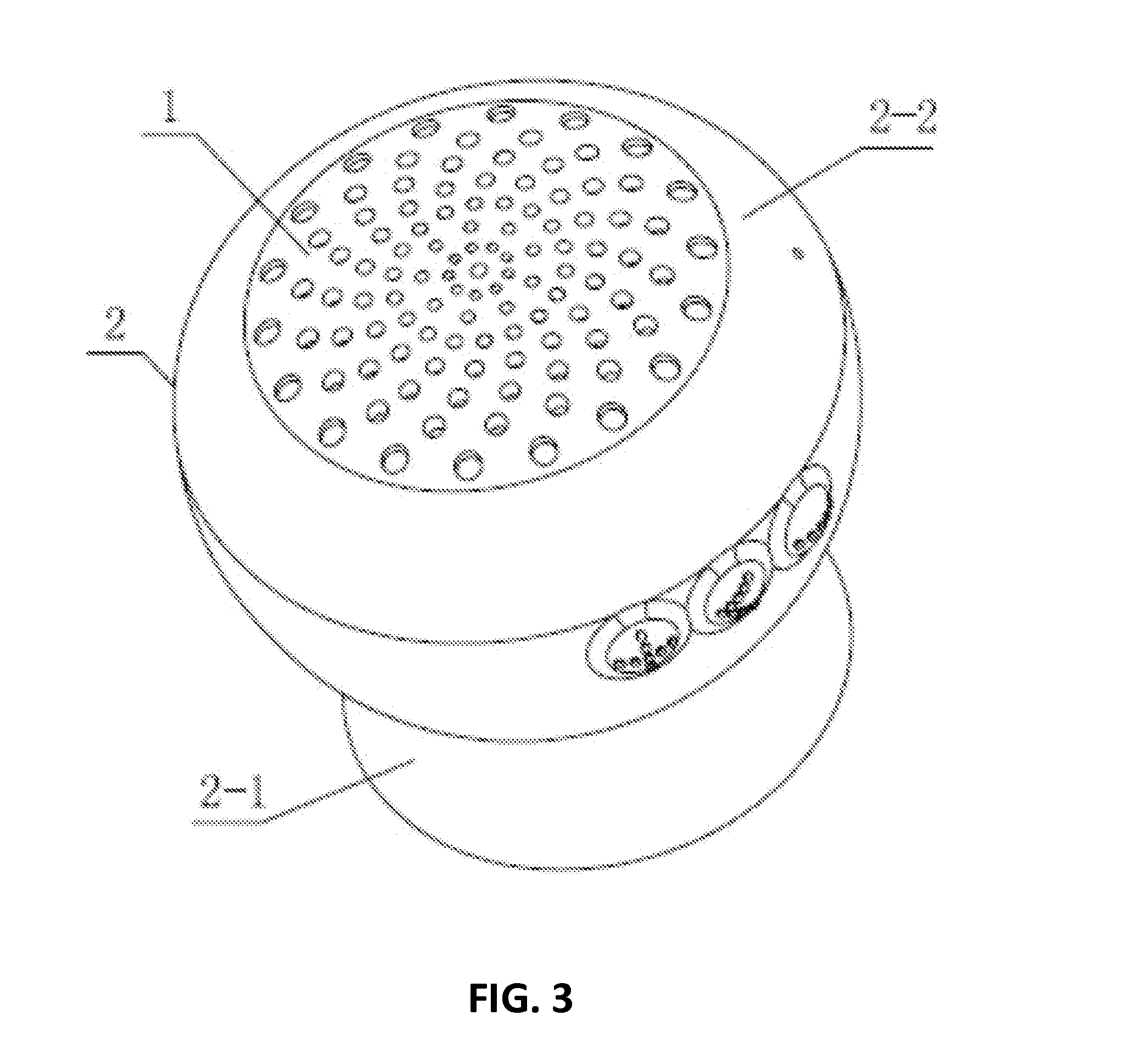 Battery-powered sound device with mounting element made of vibration absorbing material