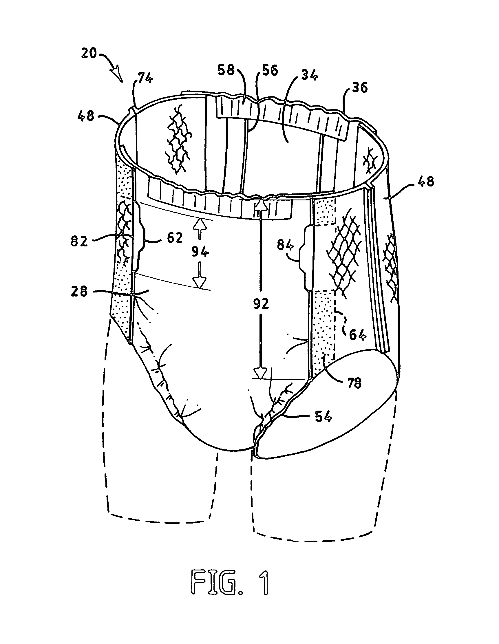 Pant-like disposable absorbent articles