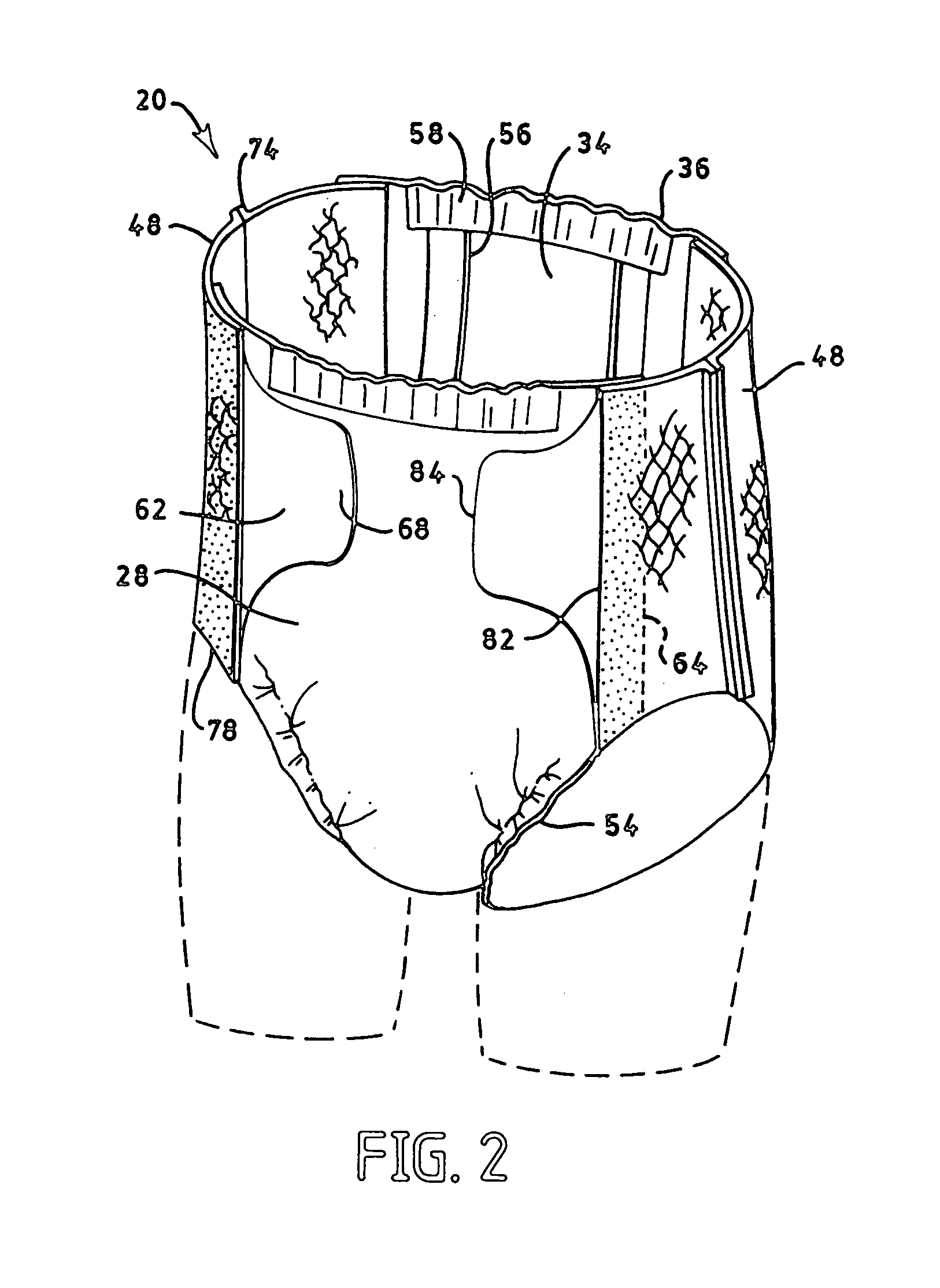 Pant-like disposable absorbent articles