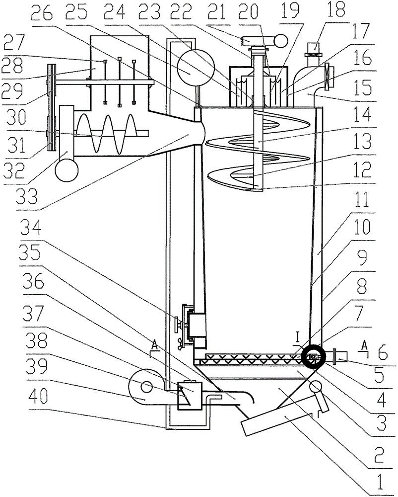 Biomass crushed aggregate dense gasification device and method