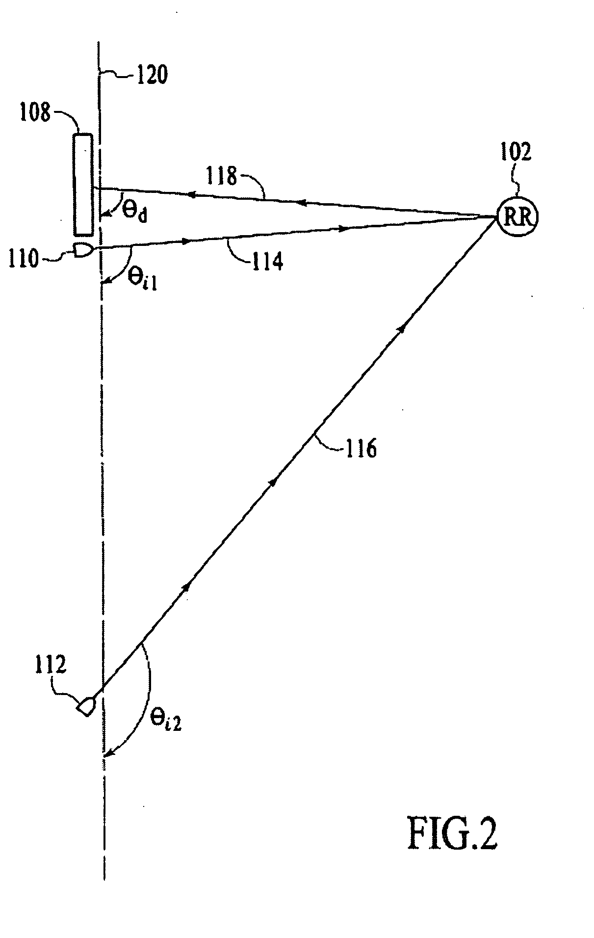 Method and apparatus for determining surface displacement based on an image of a retroreflector attached to the surface