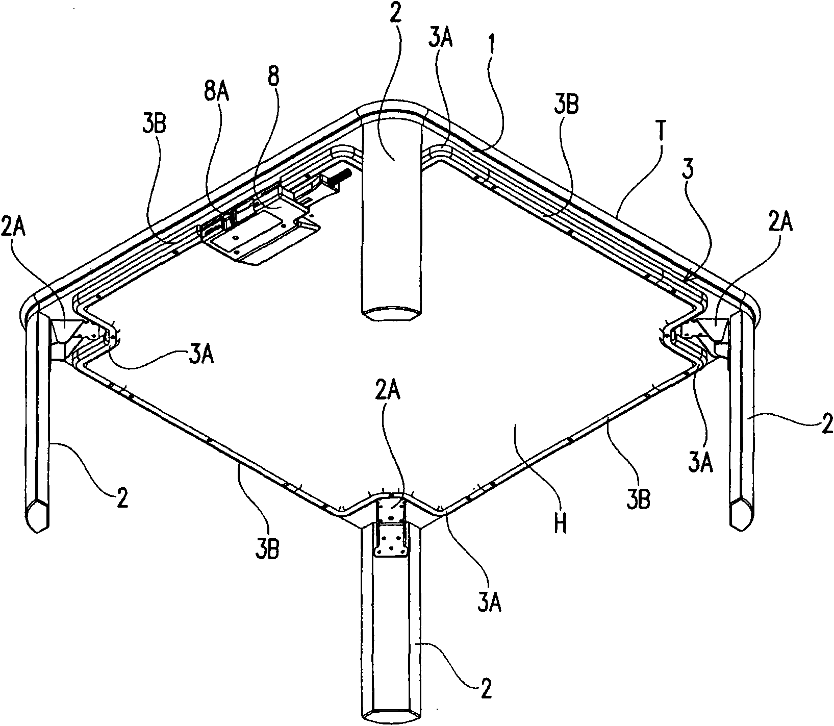 Heating unit, electric heating furnace with same, and heating device used on table