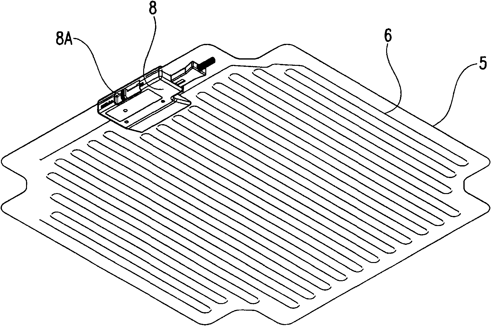 Heating unit, electric heating furnace with same, and heating device used on table