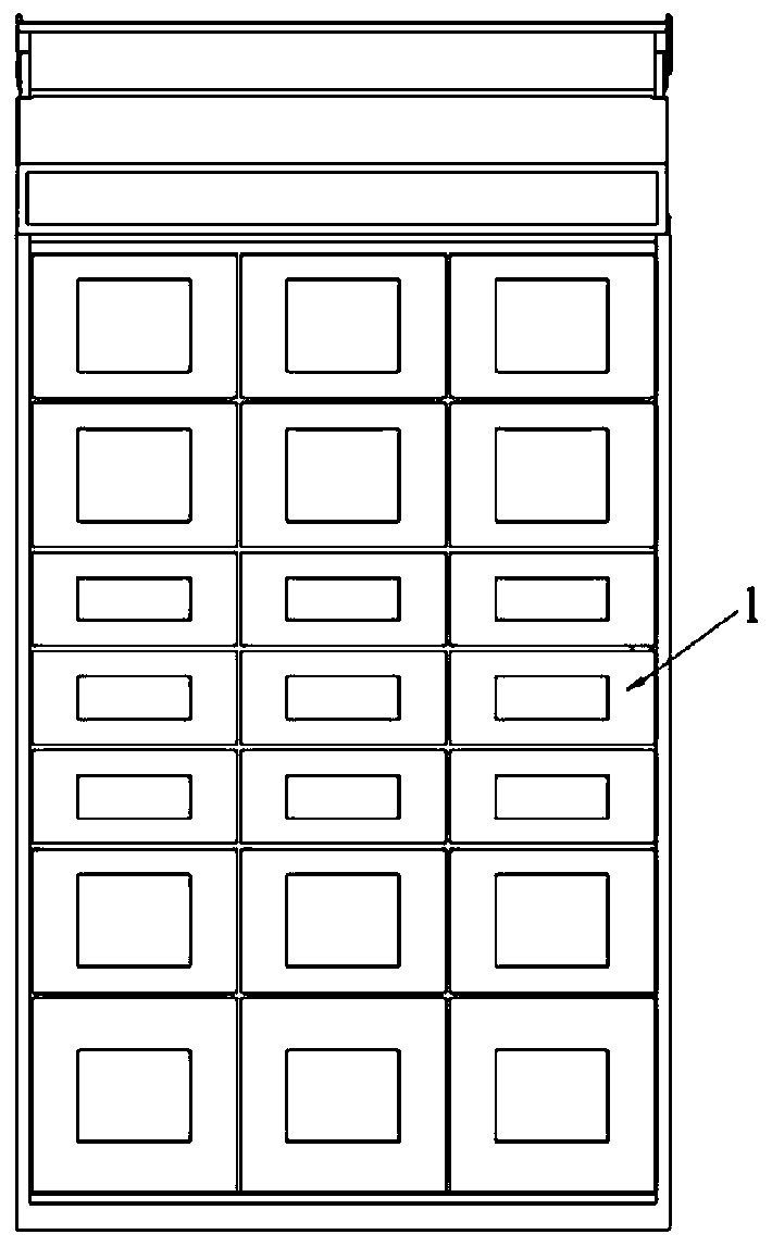 Novel grid cabinet refrigerating and heating conversion box