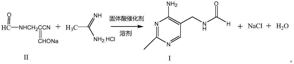 The synthetic method of 2-methyl-4-amino-5-formylaminomethylpyrimidine