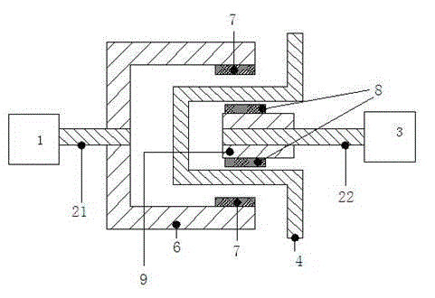 Oil leakage-free and low-noise rotor driving mechanism of vacuum pump