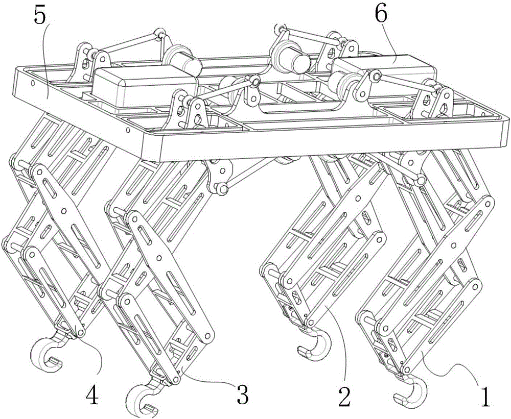 Four-foot walking robot