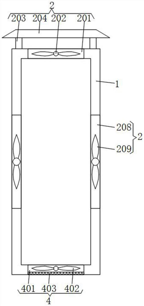 Distribution box capable of rapidly removing dust