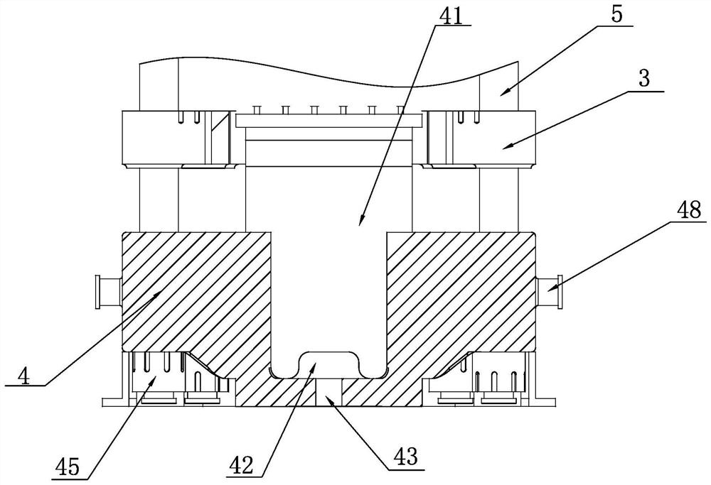 Composite hydraulic oil cylinder of large-tonnage powder hydraulic forming machine