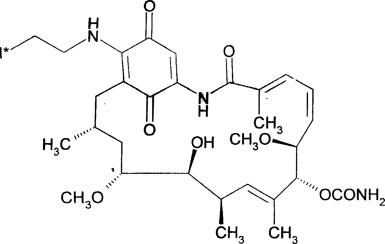 Radioactive iodine-17- allylamino-17-demethoxygeldanamycin and its preparation method