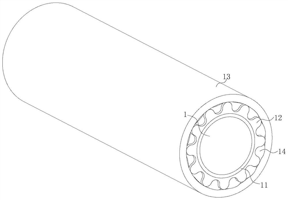 High-temperature-resistant halogen-free flame-retardant cable