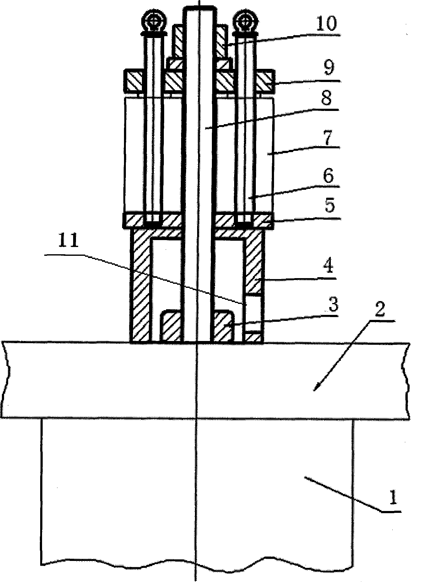 Compaction technology and compaction device for iron core of electric reactor