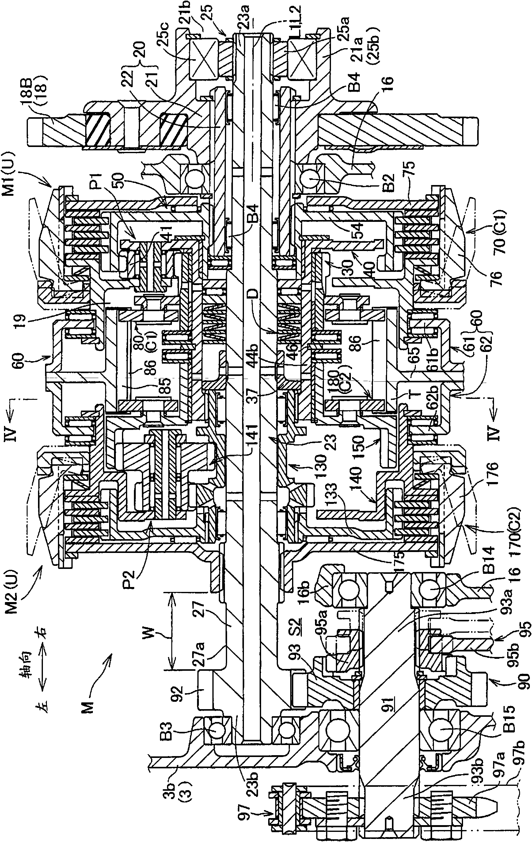 Automatic transmission with planetary gear mechanism