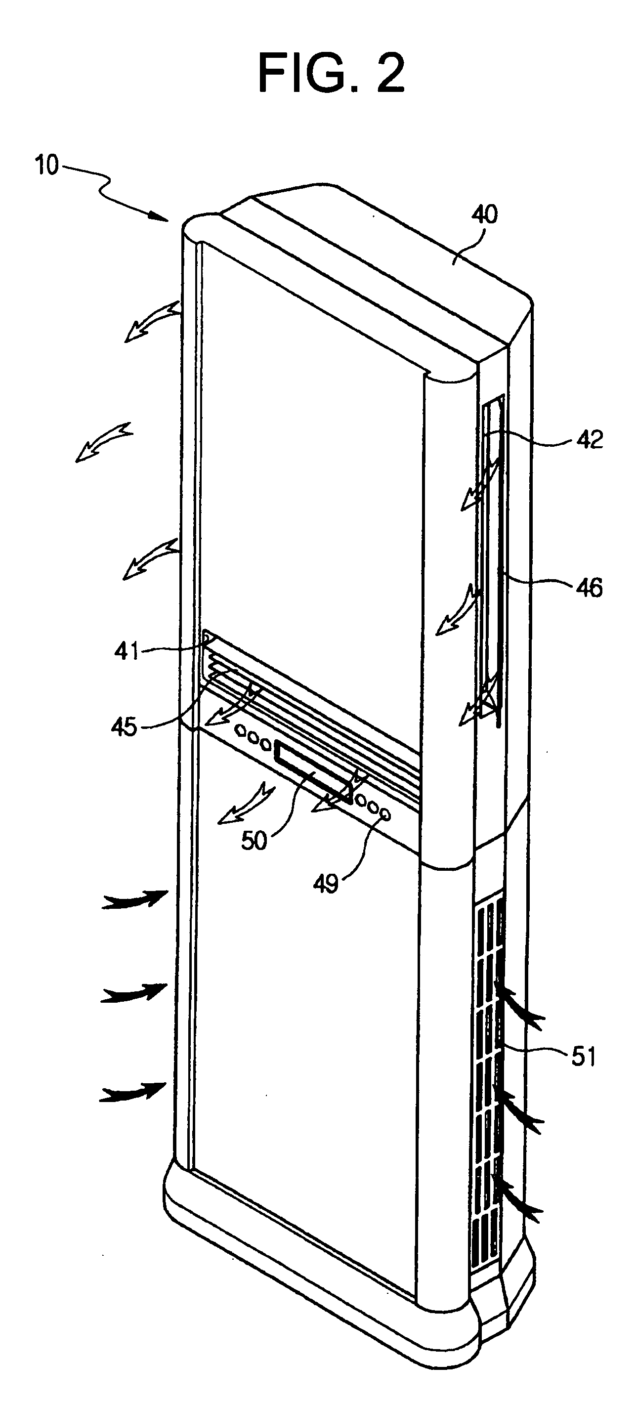 Multi-stage operation type air conditioner