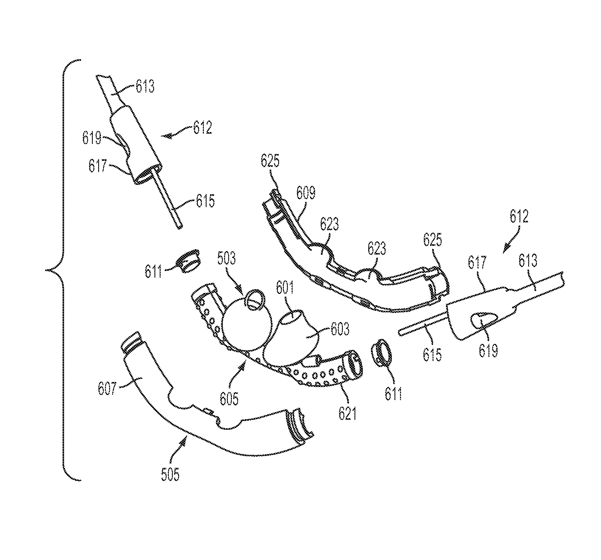 Methods, systems and devices for ventilation using a nasal ventilation mask with a manifold and internal compliant tube and nasal sealing cushion assembly