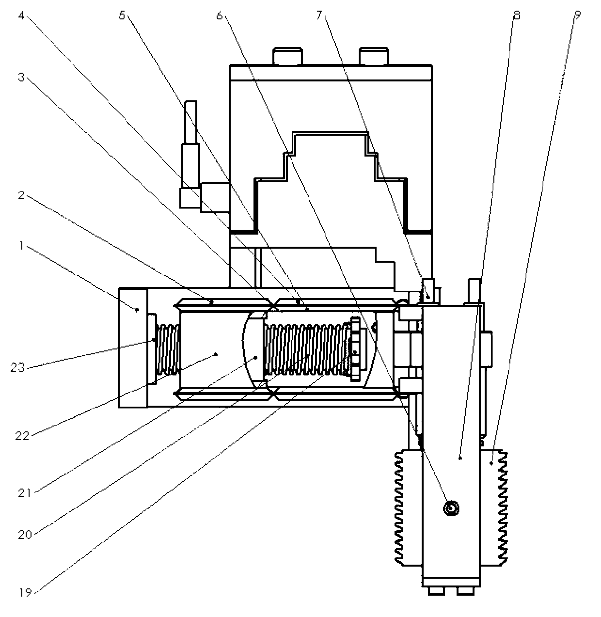 Measuring head calibration method of thread combined function dimensional measurement instrument