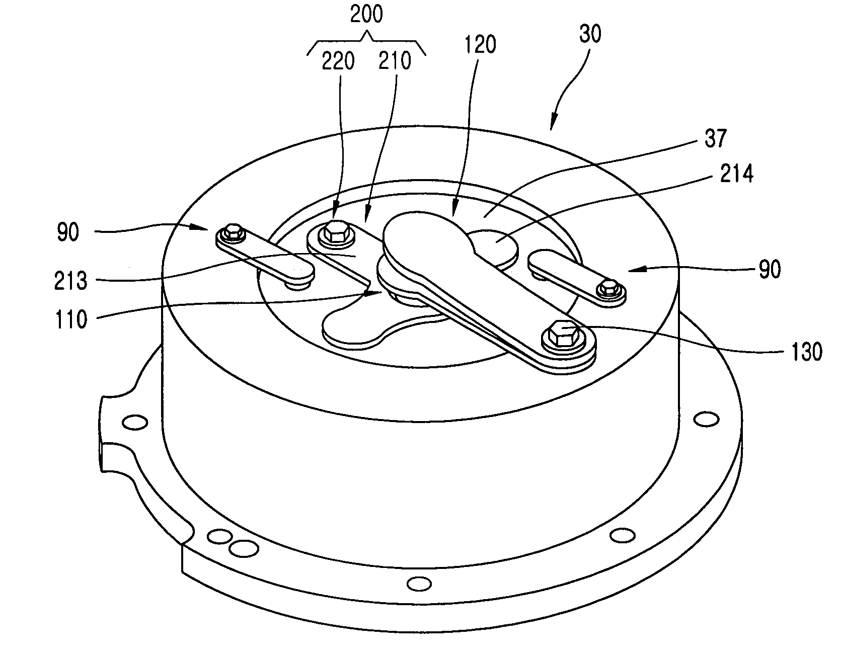 Discharge valve system of scroll compressor