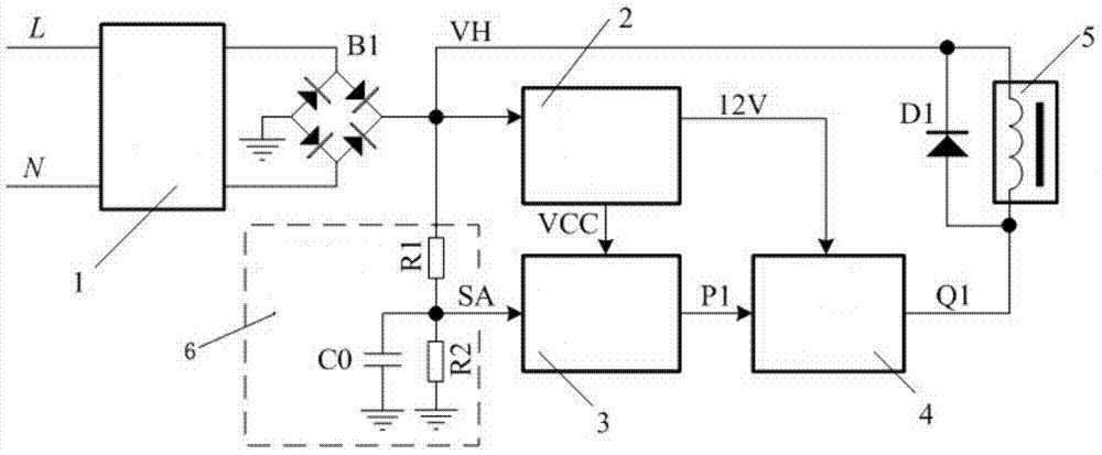 Electromagnetic type undervoltage tripping device