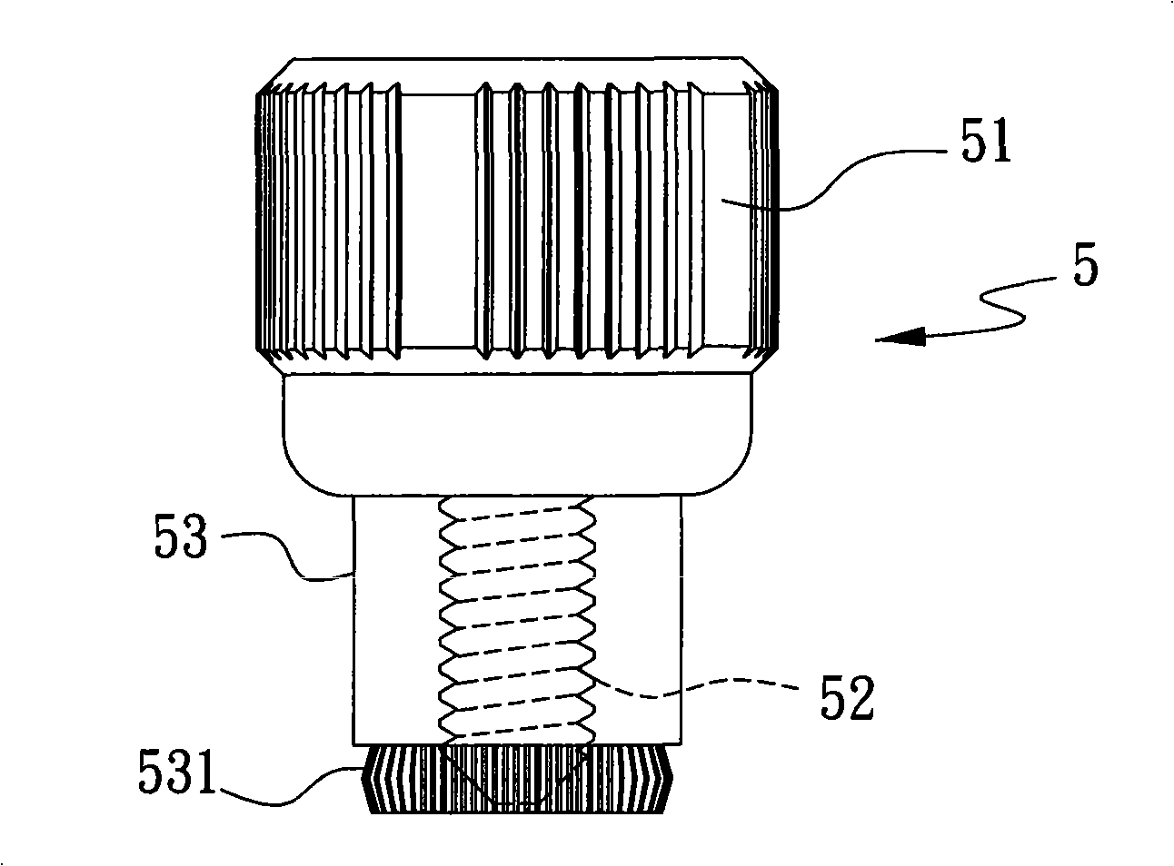 Packaging method for combining screw to printed circuit board